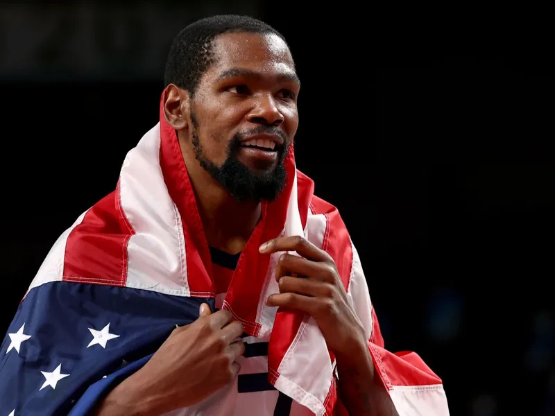 Cel mai bun jucător al americanilor a fost starul Kevin Durant. / Foto: agerpres.ro