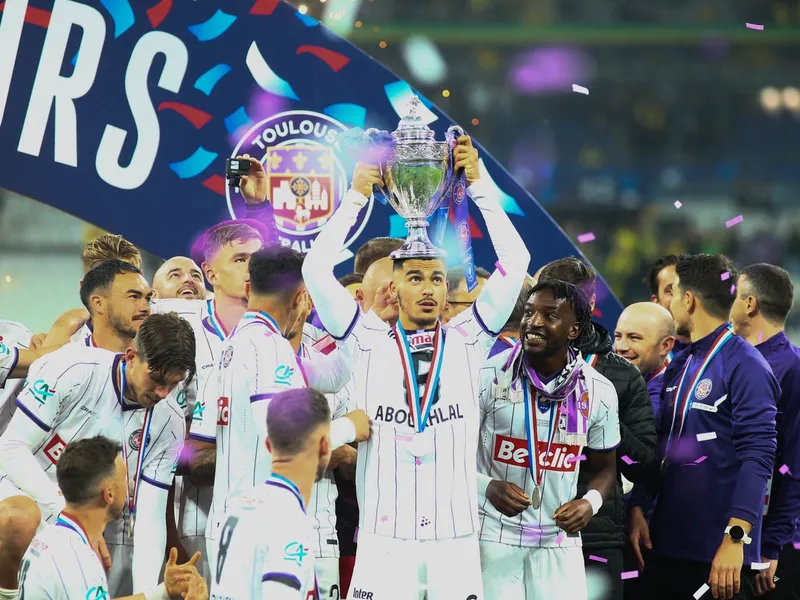 Echipa FC Toulouse a cucerit Cupa Franţei la fotbal. - Foto: Profimedia Images