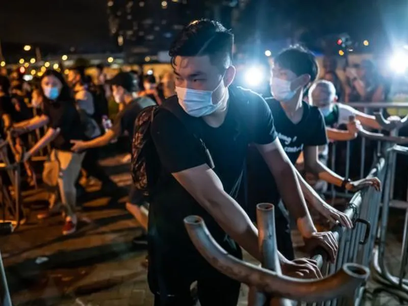 Protestatari din Hong Kong