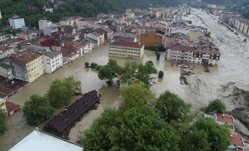 Inundațiile din regiunea Mării Negre a Turciei, soldate cu 9 morți/Foto: aa.com.tr