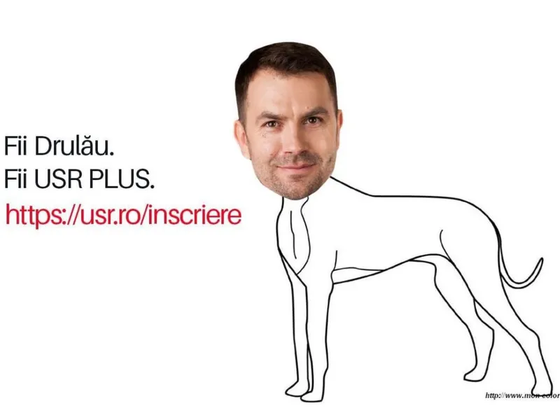 Deputatul USR PLUS Iulian Bulai l-a desenat pe Drulă ca un câine, ca să îl laude