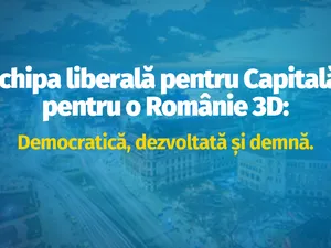 Echipa liberală pentru Capitală, pentru o Românie 3D: democratică, dezvoltată și demnă - Foto: PNL Bucureşti