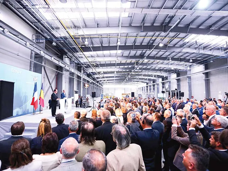 Uzina Airbus Helicopters de la Ghimbav a fost inaugurată în 2016, însă a fost mai mult muzeu până acum, în ciuda promisiunilor - Foto: INQUAM PHOTOS/ Adel Al Haddad