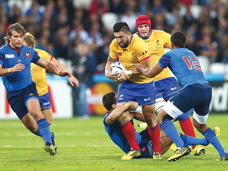 Florin Vlaicu în meciul împotriva Franței de la Cupa Mondială din 2015 - Foto Getty Images