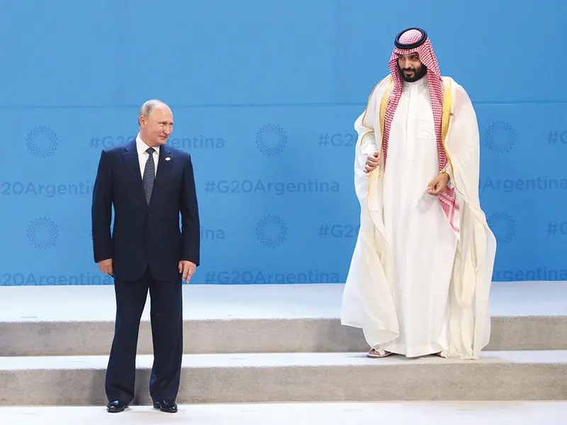 Liderii Rusiei și Arabiei Saudite, Vladimir Putin și Mohammad bin Salman al-Saud au făcut un pariu riscant pentru țările lor