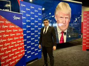 Simion, întrebat de Newsweek cât a plătit să fie la o reuniune unde vorbește Trump: „Vidanjorilor!” - Foto: Facebook / George Simion