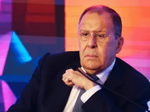 Serghei Lavrov stârnește râsete/Foto: Profimedia Images