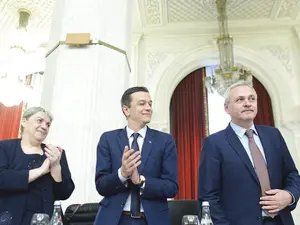 Sevil Shhaideh, alături de Grindeanu și Dragnea