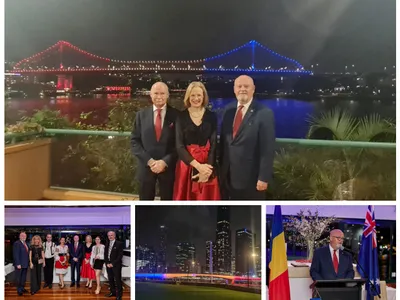 1 Decembrie: Tricolorul, proiectat pe clădiri emblematice din Australia cu ocazia Zilei Naţionale: FOTO - Ambasada Românie(imagine cu rol ilustrativ)i în Australia