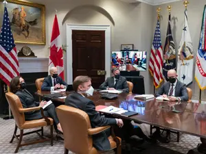 Imagine de la vizita oficială a premierului canadian Justin Trudeau în SUA/FOTO: Facebook/President Joe Biden