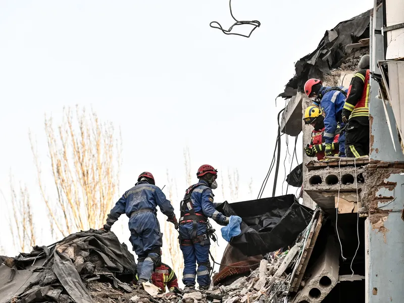 Imagini din Zaporoje, greu încercat de război - Foto: Profimedia Images