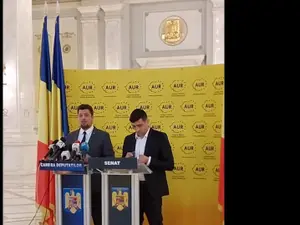 Șefii AUR, George Simion și Claudiu Târziu, sunt nemulțumiți de măsurile restrictive. Sursa: Facebook