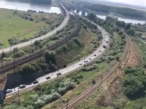 Trafic pe A2 Foto: captură video Poliția Română