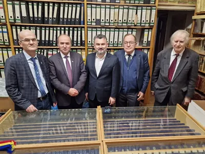 Secretarul de stat Gheorghe Cârciu, la Biblioteca Românească din Freiburg,- Foto: Facebook