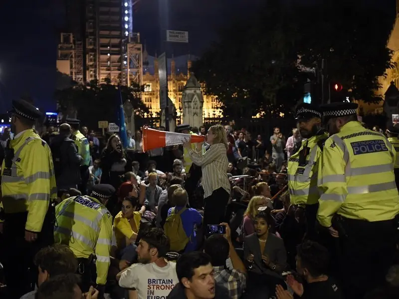 „Opriți lovitura de stat!” au strigat protestatarii de la Londra   Foto: Gettyimages