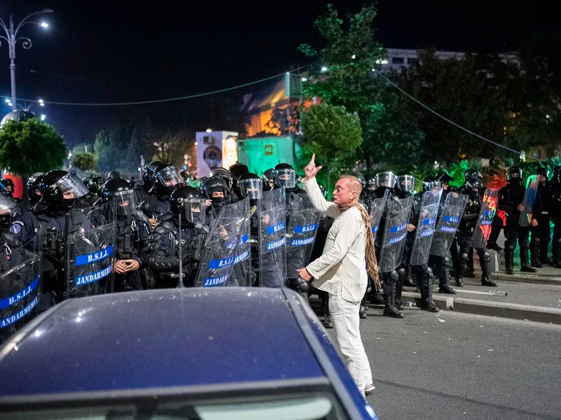 Cătălin Paraschiv a coordonat jandarmii la 10 august 2018 Foto: INQUAM PHOTOS/ Alberto Groşescu