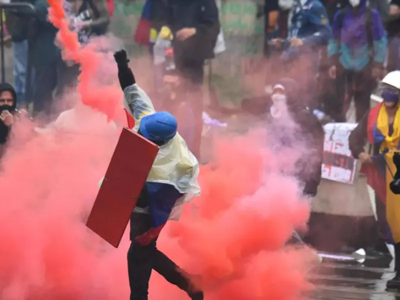 Revolte în Columbia/Foto: AFP