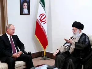 Putin se duce personal după drone în Iran/foto: Office of the Iranian Supreme Leader