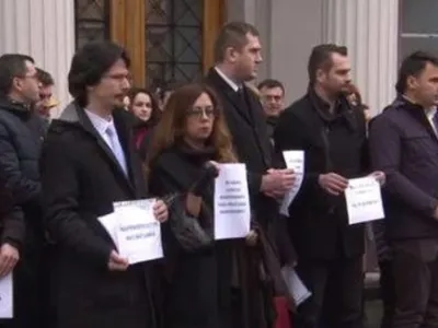 Protest al magistraților de la Cluj. FOTO: Facebook Cristi Danileț